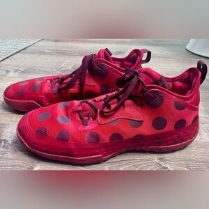 Adidas Harden Vol. 5 Futurenatural Basketball Red Polka Dot Men's 13 H68595